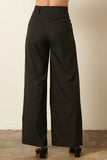 Belt Detail Dress Pants Black