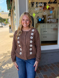 Flower Embroidery Cardigan