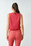 Crew Neck Cotton Tank Blushed Brick