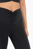 Scrunch Waist Flare leggings