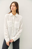 Cotton L/S Button Up Shirt White