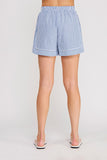 Front Tie Striped Shorts