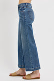 Megan HR Crop Wide Leg Yoke Jeans