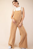 Mineral Wash Jumpsuit Mustard