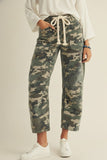 Camo Cargo Pants w/ Rope String