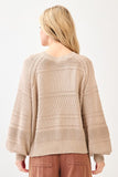 Chunky Pattern Sweater Taupe