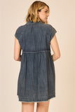 Denim Button Down S/S Mini Dress