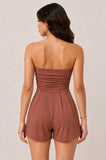 Strapless Shirred Romper BakeWood