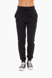 French Terry Cuff Joggers Blk