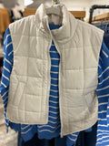 Puffer Vest Ecru