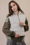 Puffer Vest Ecru