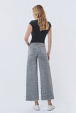 Leaha Leopard HR Wide Leg Denim