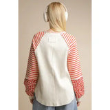 Oversized Floral Stripe Top