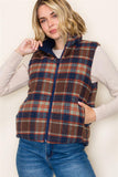 Plaid/Corduroy Reversible Vest