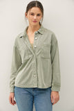 Cozy Cotton Terry Jacket Sage
