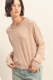 Cozy Knit L/S Taupe