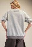S/S Mineral Wash Top Boho Grey
