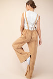 Mineral Wash Jumpsuit Mustard