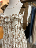 Striped Floral Button Down Dress