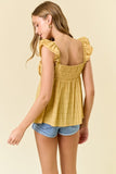 Sweetheart Neckline Ruffled Strap Babydoll Top