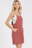 Mineral Wash Gauze Back Tie Romper