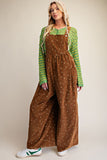 Floral Corduroy Overalls