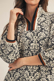 Damask 1/4 Zip Dress
