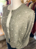 Polka Dot Sage Cardigan