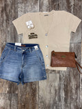 Maya HW Trouser Shorts