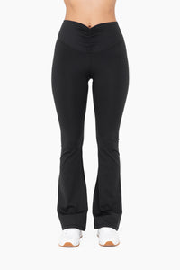 Scrunch Waist Flare leggings