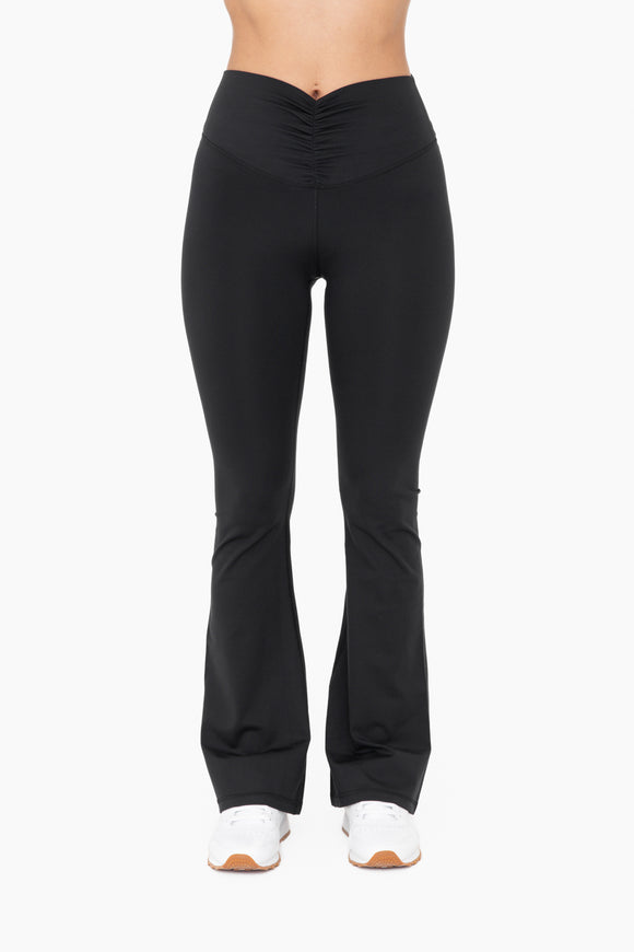 Scrunch Waist Flare leggings