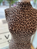 Leopard Mockneck S/L Top