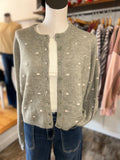 Polka Dot Sage Cardigan