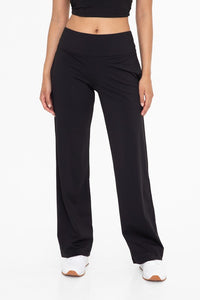 Nylon Blend Tailored Pants Blk