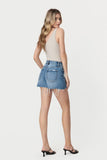 HiRise Uneven Hem Boyfriend Short