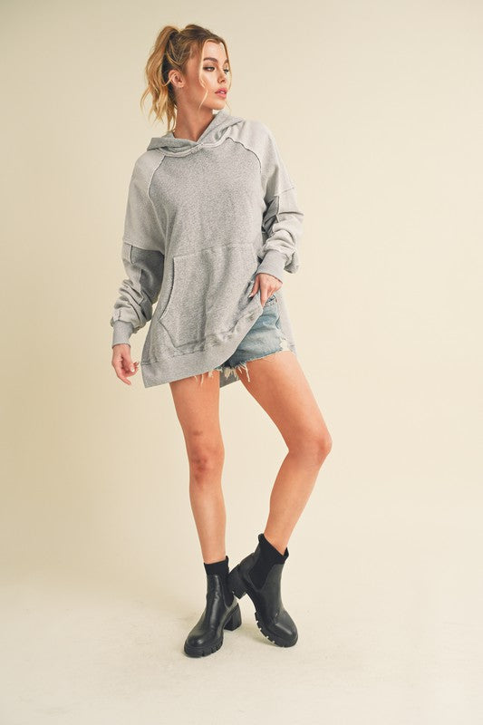 Washed Relaxed Hoodie Gray