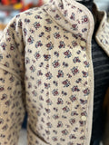 Polar Neck Button Down L/S Ditsy Floral Jacket