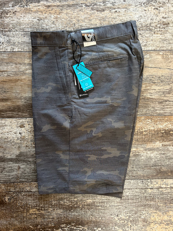 Burnside Hybrid Stretch Short Green Camo