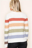 Bold Stripe Crewneck Sweater