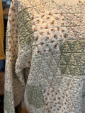 Floral Patchwork Fleece Olive