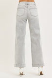 Abby HR Ankle Wide Jeans Gray