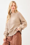 Chunky Pattern Sweater Taupe