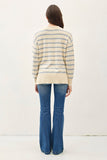 Lightweight Oversize Stripe SweaterVintage Blue