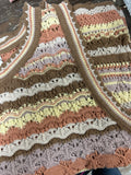 Crochet Knit Multi Color Sweater
