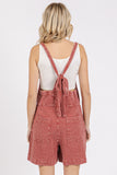 Mineral Wash Gauze Back Tie Romper