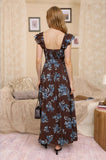 Sweetheart Corset Floral Midi Dress