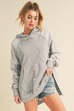Washed Relaxed Hoodie Gray