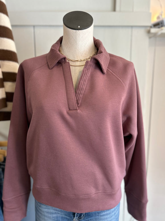 Tundra Collar Vneck Sweatshirt