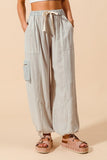 Multi Stripe Balloon Style Pants Vintage Denim