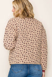 Polar Neck Button Down L/S Ditsy Floral Jacket